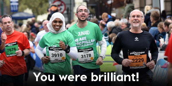 Shah Begum featured on an email sent to all finishers of the Great Birmingham 10K. She now has her sights on the Great Birmingham Run half marathon