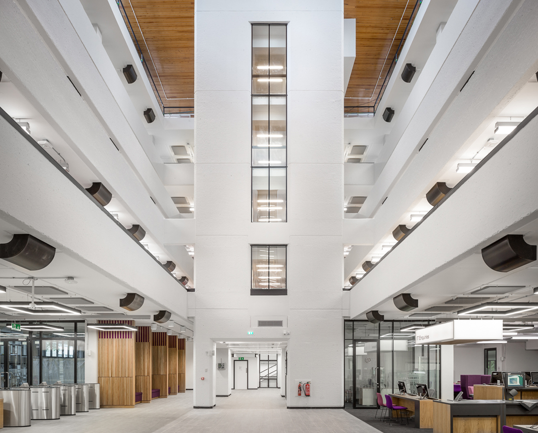 Inside the Edward Boyle Library at the University of Leeds