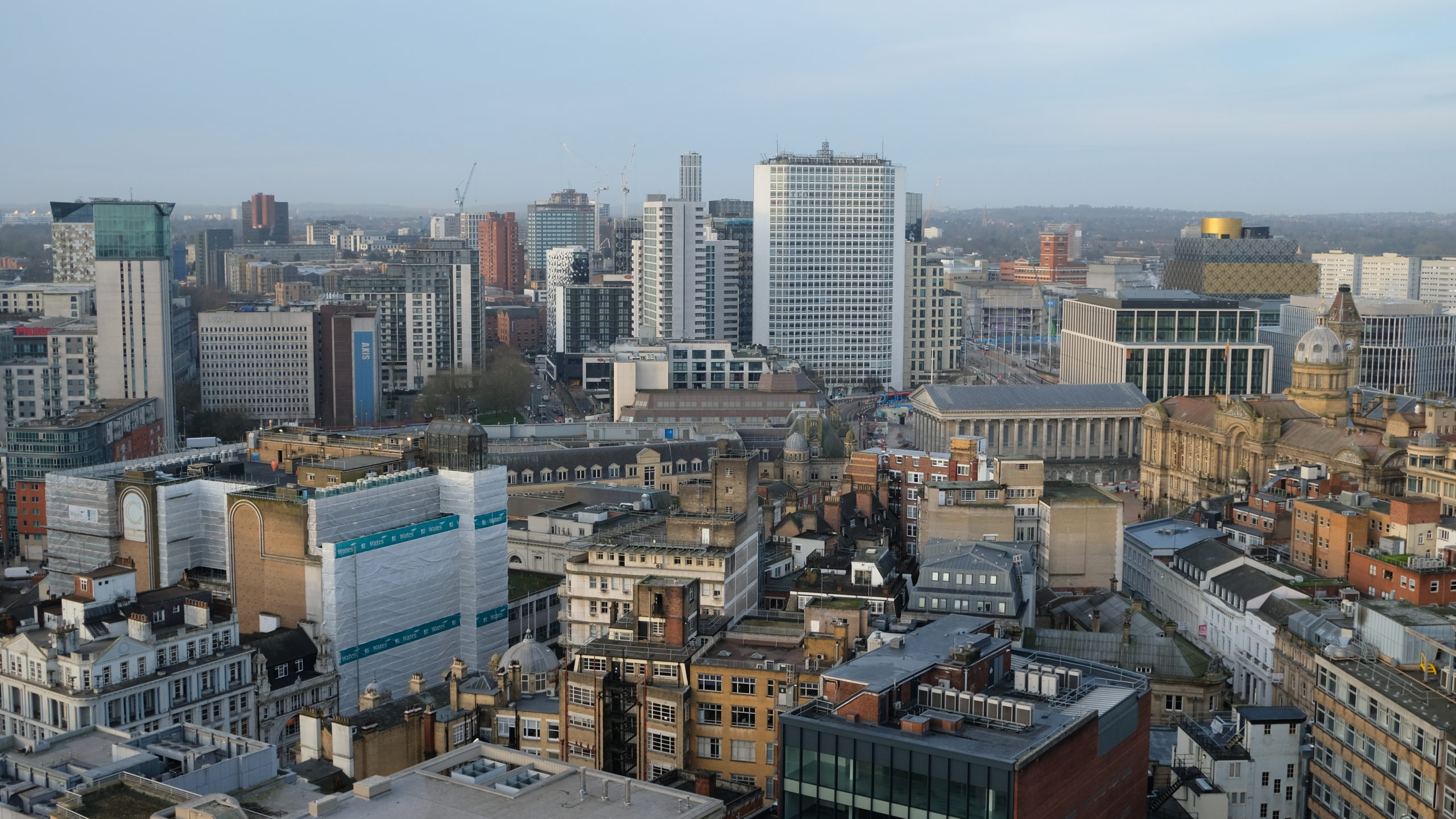 Birmingham city centre skyline. Copyright Edwin Ellis Creative Media